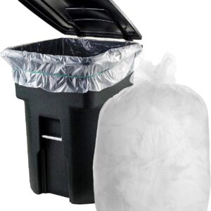 thumbnail image 2 of 33-Gallon High-Density Can Liners - 33x40 Inch Clear Trash Bags, 17 Micron, 25/Roll 2 of 13