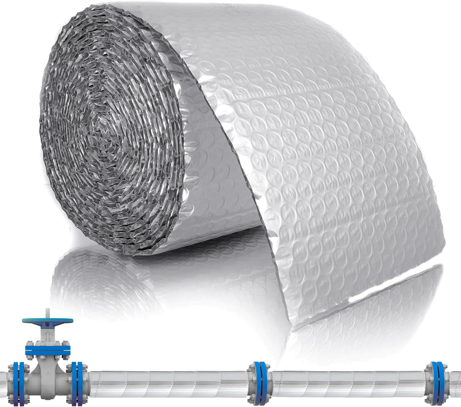 thumbnail image 2 of Fireproof Pipe Insulation Wrap - High Temperature Removable Fiberglass Wrap 2 of 12